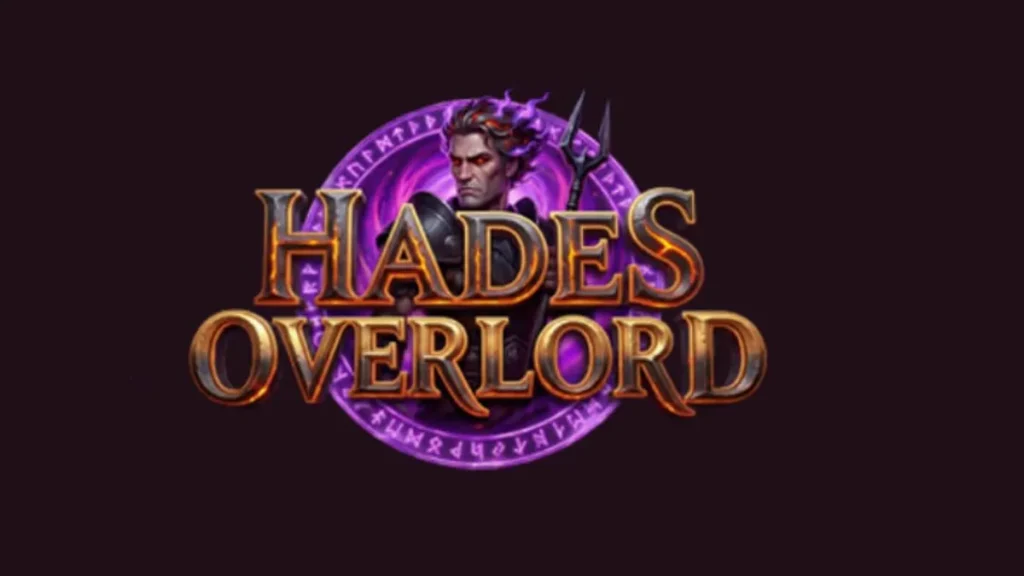Tampilan visual slot Hades Overlord dengan tema mitologi Yunani yang gelap
